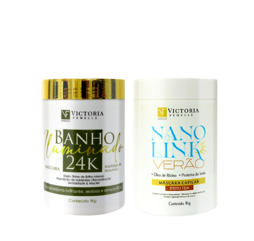 COMBO - 01 MASCARA NANOLINK + 01 BANHO ILUMINADO