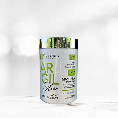 MÁSCARA ARGILA com PRATA Profissional