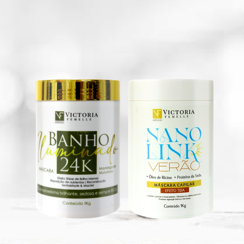 COMBO - 01 MASCARA NANOLINK + 01 BANHO ILUMINADO